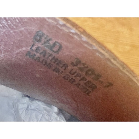 H S Trask Bozeman Montana Brown Leather Drivers Loafers Mens Size 8 1/2D - Picture 13 of 13